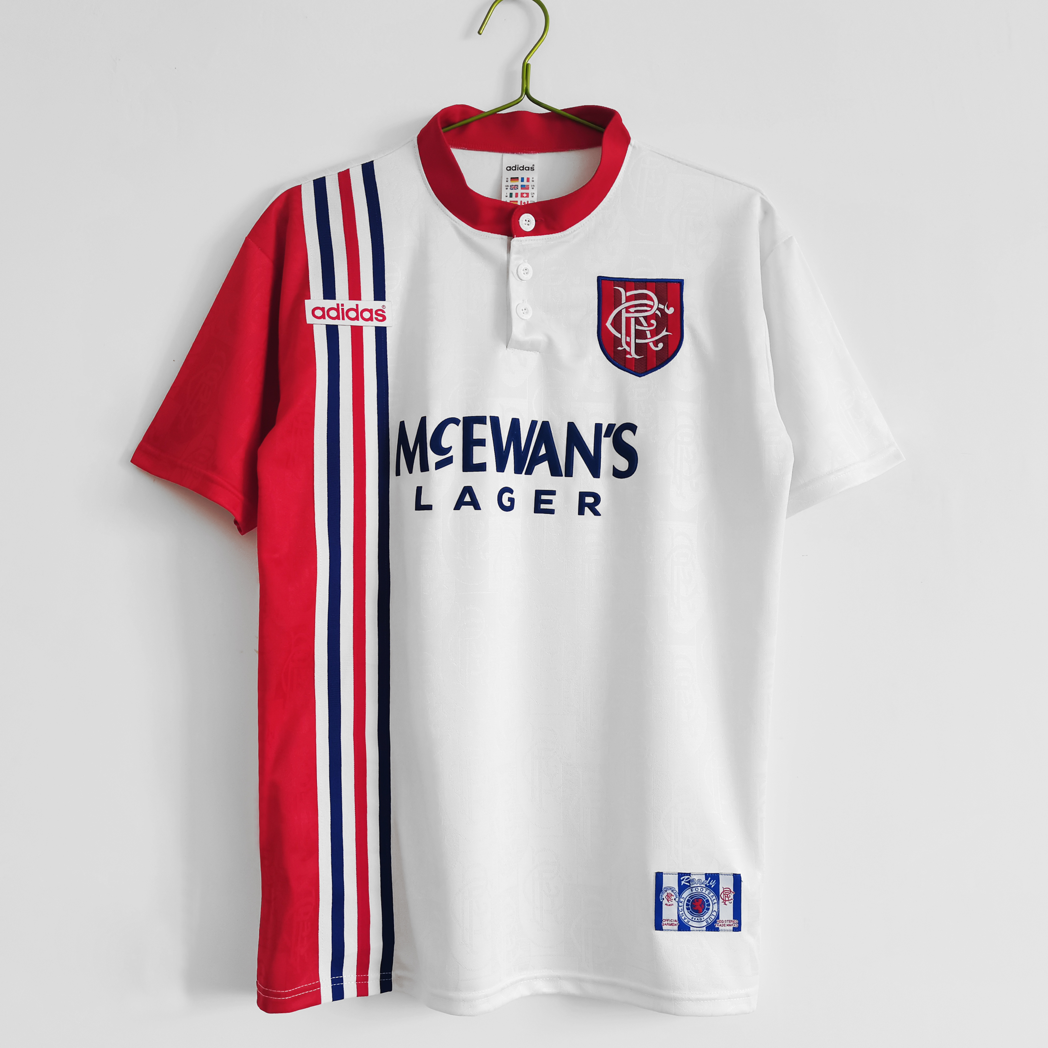 Retro Glasgow Rangers 1996-97 Away Stadium Jersey